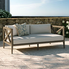 Modway Northlake Outdoor Patio Teak Loveseat