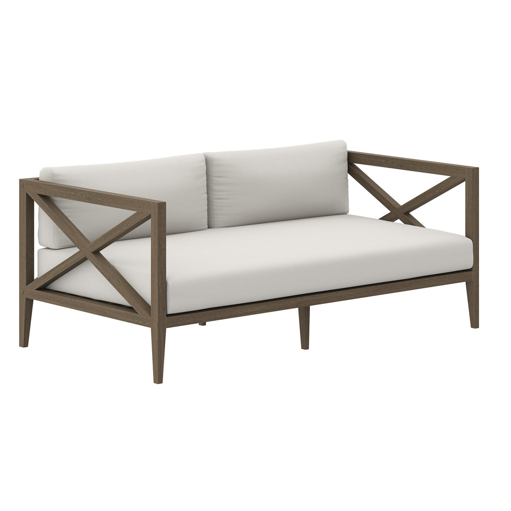 Modway Northlake Outdoor Patio Teak Loveseat  