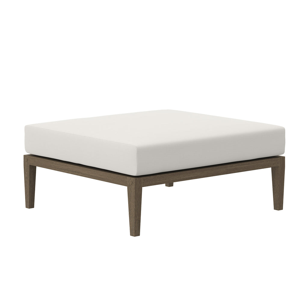 Modway Northlake Outdoor Patio Teak Ottoman  