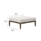Modway Northlake Outdoor Patio Teak Ottoman