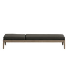 Modway Northlake 3-Piece Outdoor Patio Teak Wood Furniture Set with Chaise Lounges and Side Table