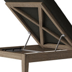 Modway Northlake Outdoor Patio Teak Chaise Lounge