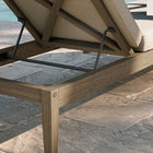 Modway Northlake Outdoor Patio Teak Chaise Lounge