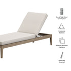 Modway Northlake Outdoor Patio Teak Chaise Lounge