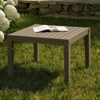 Modway Northlake Square Outdoor Patio Teak Side Table