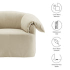 Modway Lark Slipcovered Fabric Oversized Armchair
