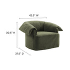 Modway Lark Slipcovered Fabric Oversized Armchair
