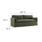 Modway Wellfleet 85" Slipcovered Fabric Sofa