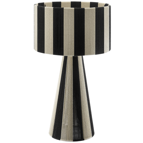 Modway Renae Handwoven Cotton Thread Striped Table Lamp  