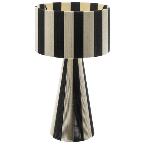 Modway Renae Handwoven Cotton Thread Striped Table Lamp  