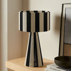 Modway Renae Handwoven Cotton Thread Striped Table Lamp