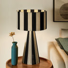 Modway Renae Handwoven Cotton Thread Striped Table Lamp