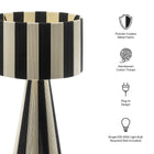 Modway Renae Handwoven Cotton Thread Striped Table Lamp