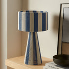 Modway Renae Handwoven Cotton Thread Striped Table Lamp