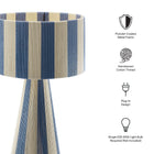 Modway Renae Handwoven Cotton Thread Striped Table Lamp
