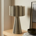 Modway Renae Handwoven Cotton Thread Striped Table Lamp