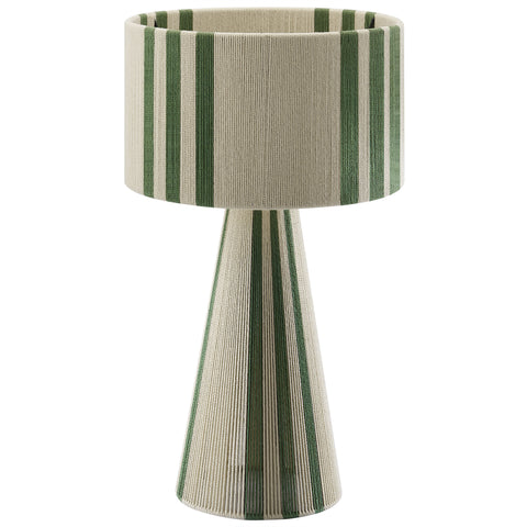 Modway Gia Handwoven Cotton Thread Striped or Plain Table Lamp  