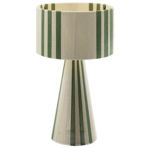 Modway Gia Handwoven Cotton Thread Striped or Plain Table Lamp  