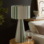 Modway Gia Handwoven Cotton Thread Striped or Plain Table Lamp
