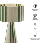 Modway Gia Handwoven Cotton Thread Striped or Plain Table Lamp