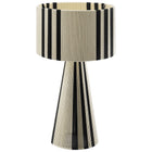Modway Gia Handwoven Cotton Thread Striped or Plain Table Lamp