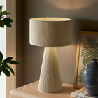 Modway Gia Handwoven Cotton Thread Striped or Plain Table Lamp