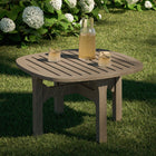 Modway Saratoga Square Outdoor Patio Teak Wood Side Table