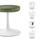 Modway Lippa Vegan Leather Round Stool
