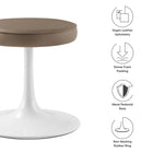Modway Lippa Vegan Leather Round Stool