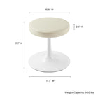 Modway Lippa Vegan Leather Round Stool