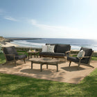 Modway Saratoga 5-Piece Outdoor Patio Teak Wood Furniture Set