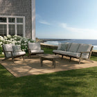 Modway Saratoga 4-Piece Outdoor Patio Teak Wood Furniture Set - EEI-7266-WGR