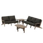 Modway Saratoga 4-Piece Outdoor Patio Teak Wood Furniture Set