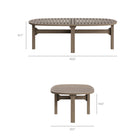 Modway Saratoga 4-Piece Outdoor Patio Teak Wood Furniture Set - EEI-7270-WGR