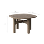 Modway Saratoga 4-Piece Outdoor Patio Teak Wood Furniture Set - EEI-7270-WGR