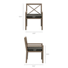 Modway Northlake 9-Piece Outdoor Patio Teak Wood Dining Set