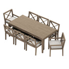 Modway Northlake 9-Piece Outdoor Patio Teak Wood Dining Set