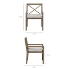 Modway Northlake 9-Piece Outdoor Patio Teak Wood Dining Set