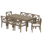 Modway Northlake 9-Piece Outdoor Patio Teak Wood Dining Set  