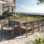 Modway Northlake 9-Piece Outdoor Patio Teak Wood Dining Set