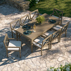Modway Northlake 9-Piece Outdoor Patio Teak Wood Dining Set