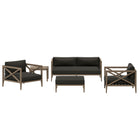 Modway Northlake 5-Piece Outdoor Patio Teak Wood Furniture Set