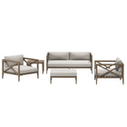 Modway Northlake 5-Piece Outdoor Patio Teak Wood Furniture Set