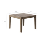 Modway Northlake 3-Piece Outdoor Patio Teak Wood Furniture Set with Armchair and Side Table