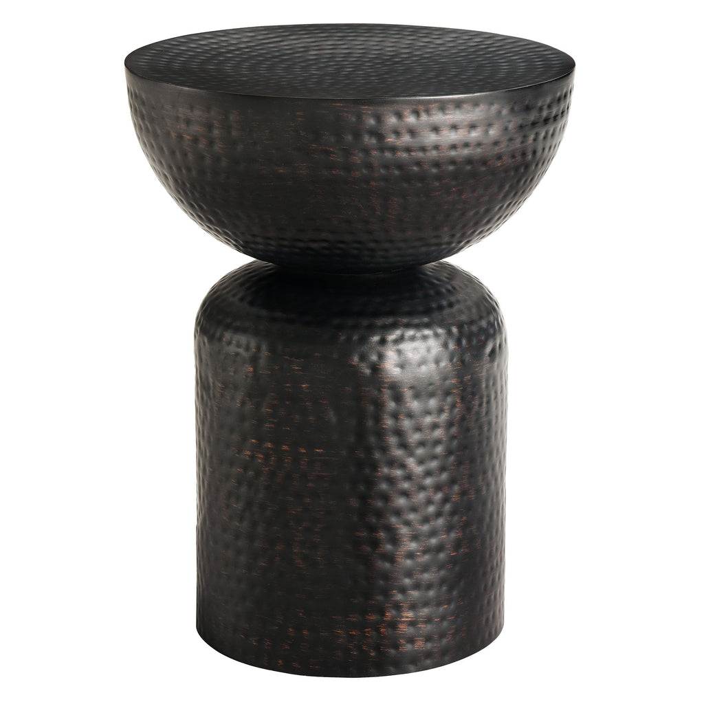 Modway Mella Metal Hammered Side Table  
