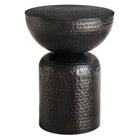 Modway Mella Metal Hammered Side Table  