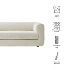 Modway Leif 89" Boucle Upholstered Sofa