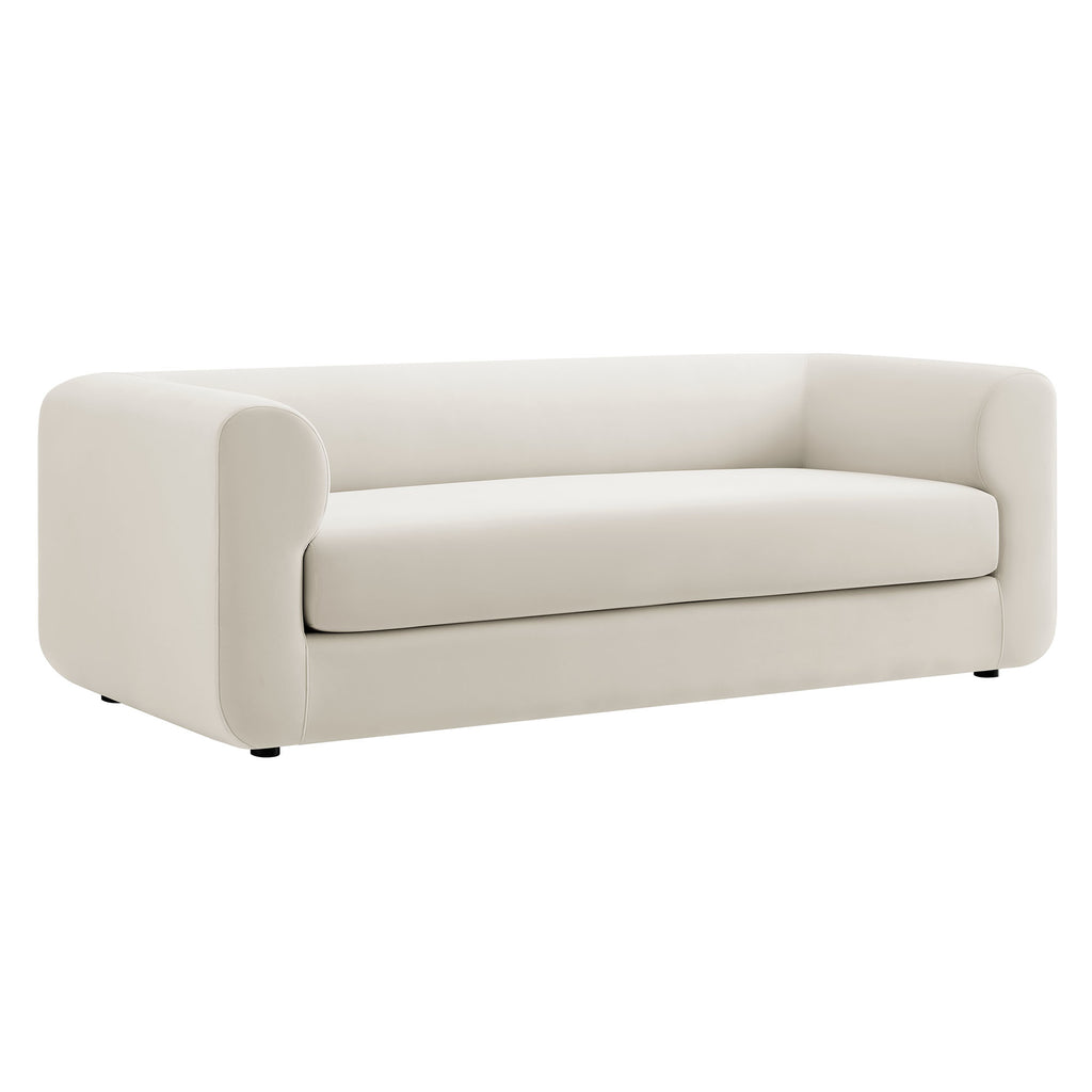 Modway Leif 89" Performance Velvet Upholstered Sofa  