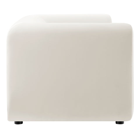Modway Leif 89" Performance Velvet Upholstered Sofa  