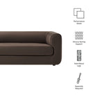 Modway Leif 89" Performance Velvet Upholstered Sofa